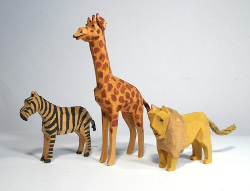 Zebra giraffe löwe 3stk - giraffe,