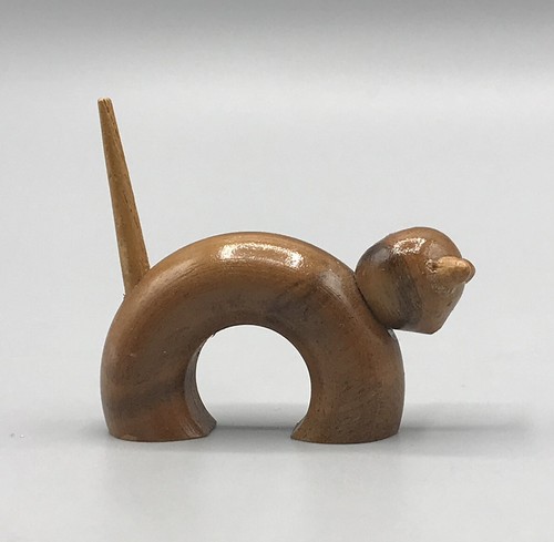 Seltene kleine katze holz - katze,
