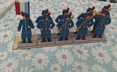 Holzfigur artillerie - 9x,