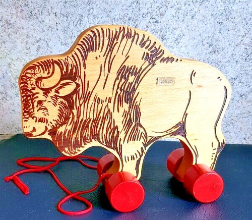Steiff holz wisent - wisent, @