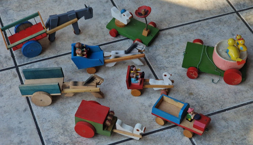 Konvulut altes holz spielzeug - konvulut, holz-spielzeug