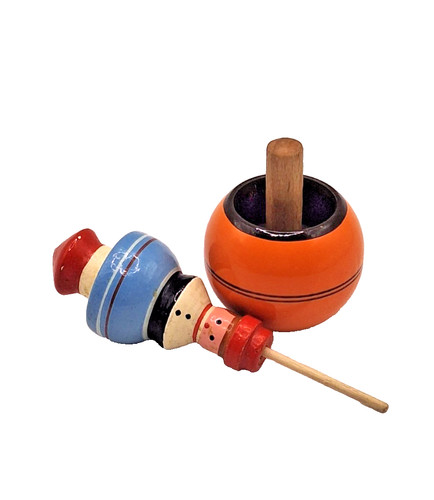 Miniatur holz kreisel figur - miniatur,