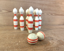 altes Holzspielzeug Kegeln